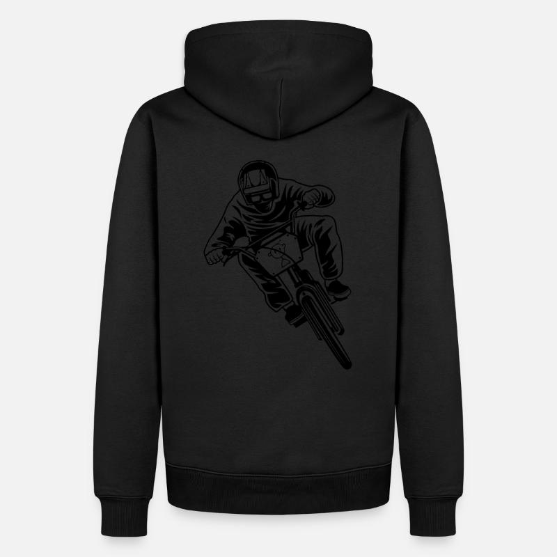 BMX - Sweat à capuche Premium bio Homme - noir