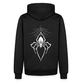 Spider Spider Web Horror Halloween Black Widow - Men’s Premium Organic Hoodie - black - Back - Nico (187cm)