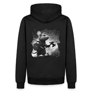 Hereo Mice - Men’s Premium Organic Hoodie - black - Back - Nico (187cm)
