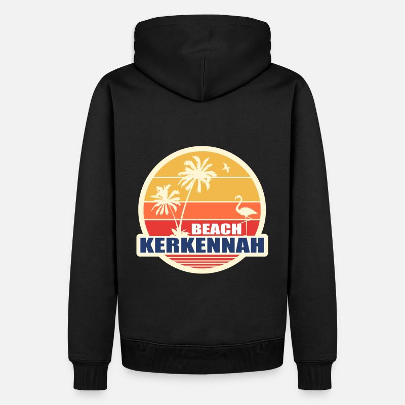 KERKENNAH STRAND - Männer Premium Bio Hoodie - Schwarz