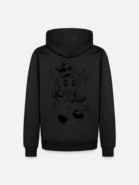 DJing - Männer Premium Bio Hoodie - Schwarz