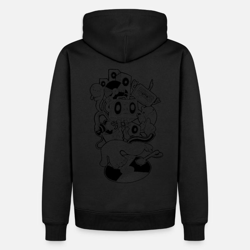 DJing - Männer Premium Bio Hoodie - Schwarz