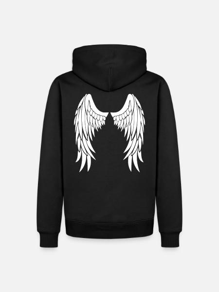 Angel wings - Men’s Premium Organic Hoodie - black
