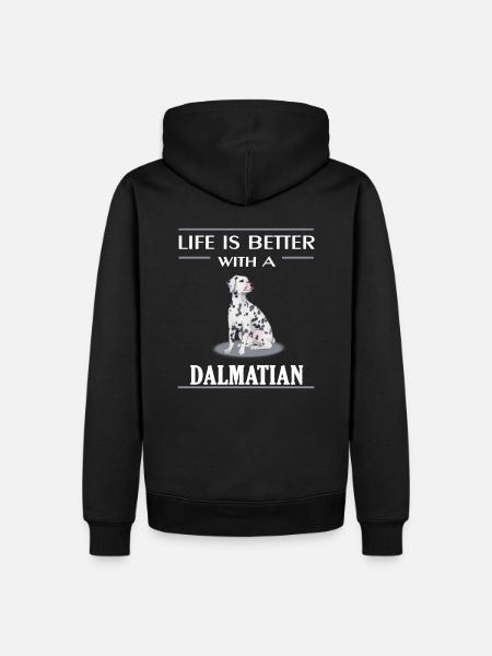 Dalmatian Dalmatiner - Men’s Premium Organic Hoodie - black