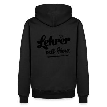 Lehrerin Lieblingslehrerin Klassenlehrerin Lehrer - Männer Premium Bio Hoodie - Schwarz - Hinten - Nico (187cm)