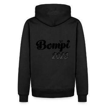 Bester Bompi Belgien Opa flämisch Vater Flandern - Männer Premium Bio Hoodie - Schwarz - Hinten - Nico (187cm)