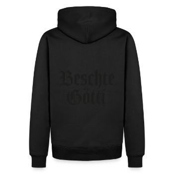 Beschte Götti uf da Welt bescht Götti Schweiz - Männer Premium Bio Hoodie - Schwarz - Hinten - Nico (187cm)