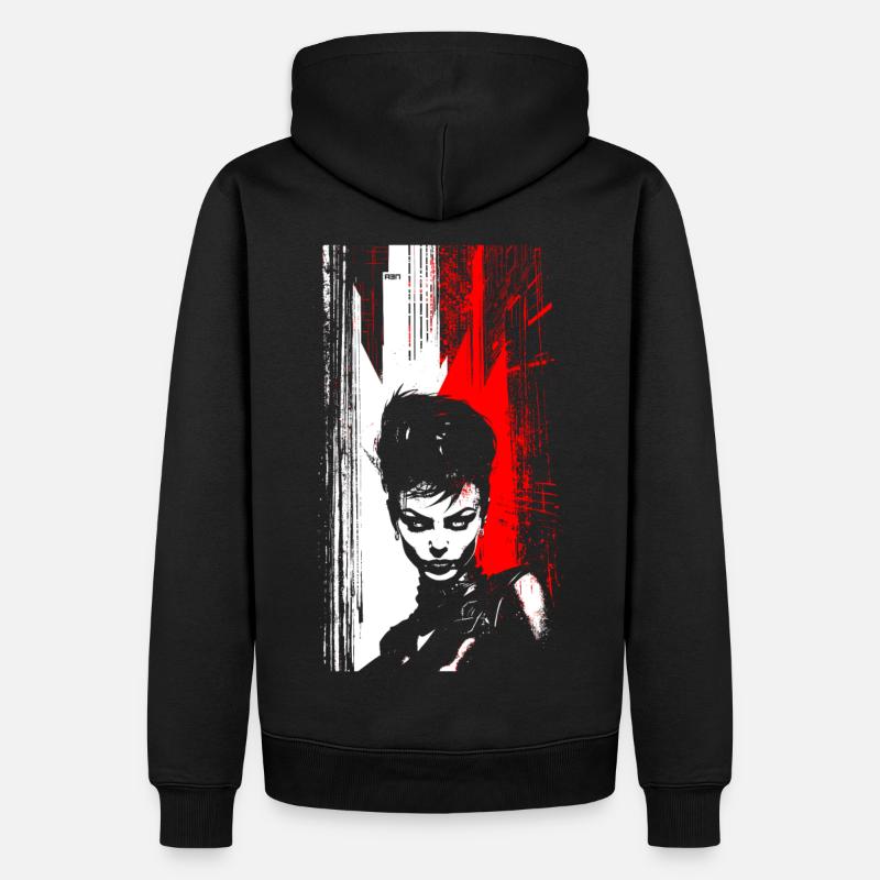 Femme Fatale - Männer Premium Bio Hoodie - Schwarz