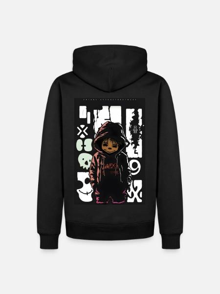 Pooh by ART8NS - Art ON Streetwear - Männer Premium Bio Hoodie - Schwarz