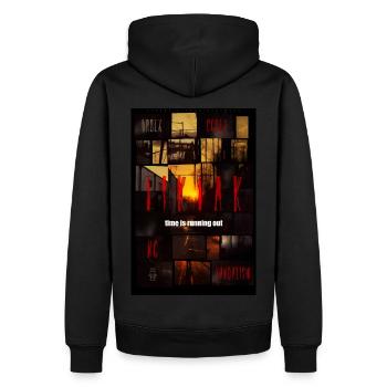 Tik,Tak, Urbex by ART8NS - Art ON Streetwear - Men’s Premium Organic Hoodie - black - Back - Nico (187cm)