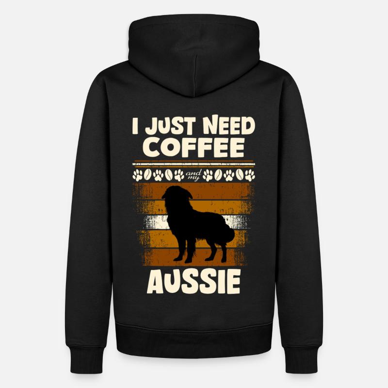 Aussie Sheperd Coffee - Men’s Premium Organic Hoodie - black