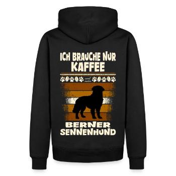 Bernese Mountain Dog - Men’s Premium Organic Hoodie - black - Back - Nico (187cm)