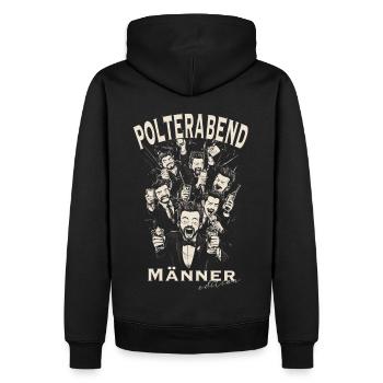 Polterabend junggesellenabschied männer edition - Männer Premium Bio Hoodie - Schwarz - Hinten - Nico (187cm)