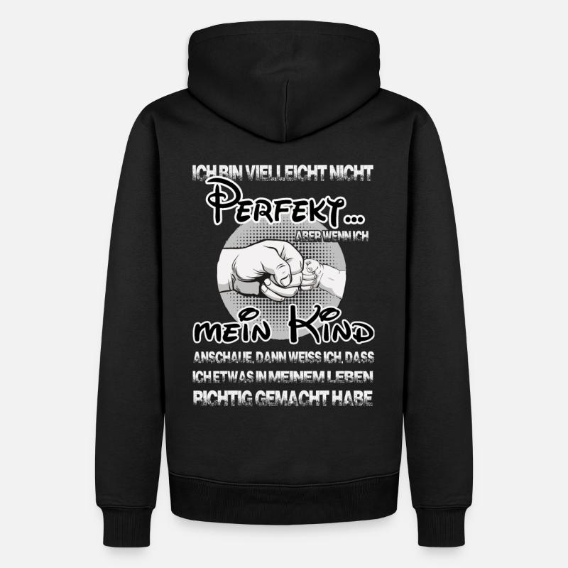 Pas parfait, enfant - Sweat à capuche Premium bio Homme - noir