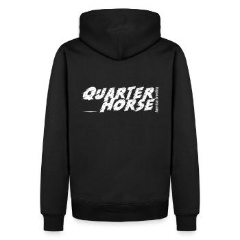 Quarter Horse American breeding Westernreiten QH - Sweat à capuche Premium bio Homme - noir - Dos - Nico (187cm)