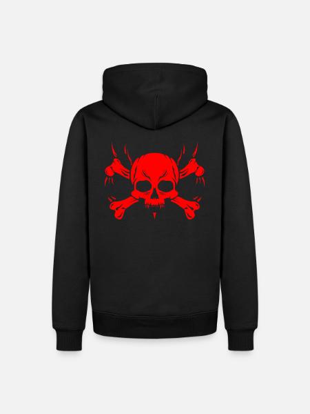 Crâne - Sweat à capuche Premium bio Homme - noir