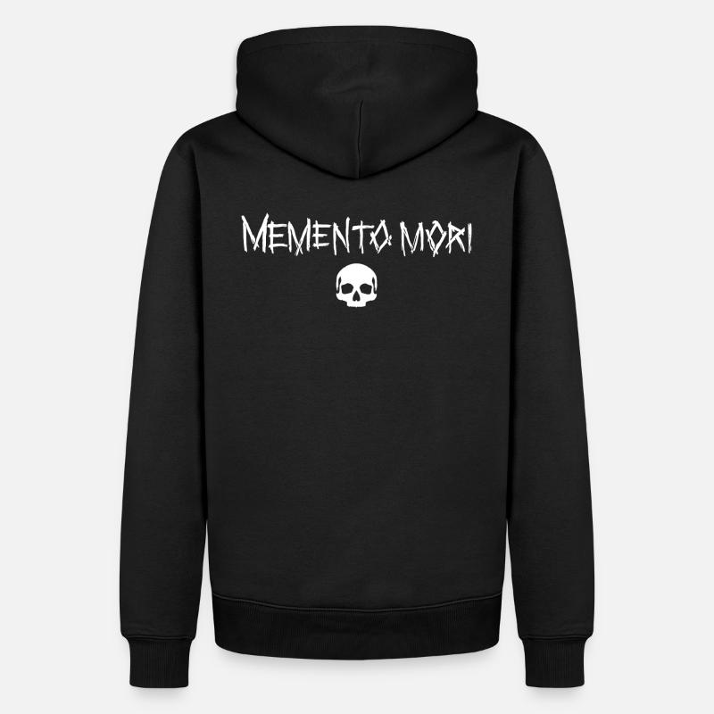 Memento Mori - Sweat à capuche Premium bio Homme - noir