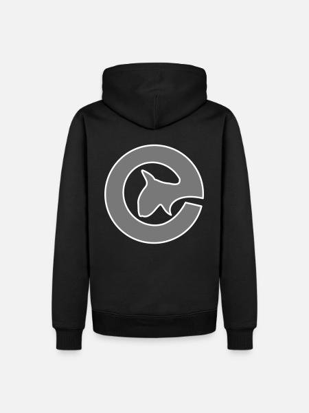 Bullterrier Bull E - Männer Premium Bio Hoodie - Schwarz