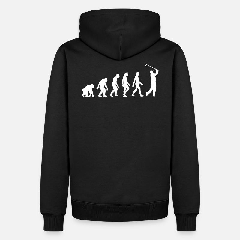 L évolution de Golf - Sweat à capuche Premium bio Homme - undefined