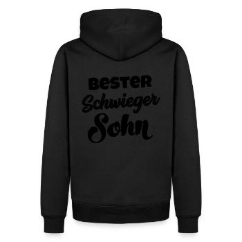 Bester Schwiegersohn Schwiegerohn in spe Heirat - Männer Premium Bio Hoodie - Schwarz - Hinten - Nico (187cm)