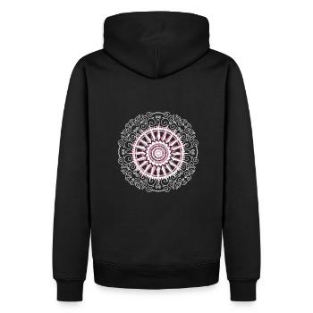 Tshirt yoga, zen, zen attitude, spiritual,Mindset6 - Men’s Premium Organic Hoodie - black - Back - Nico (187cm)