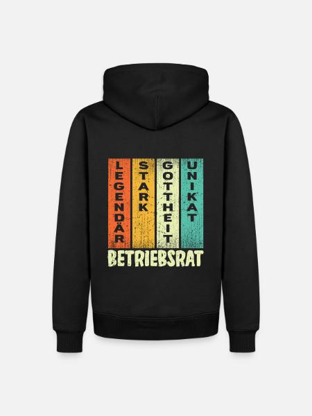 Betriebsrat Geschenk Gewählt - Männer Premium Bio Hoodie - Schwarz