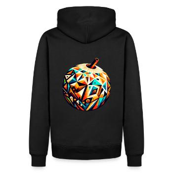 Géométrie tribale : conception colorée de noix de - Sweat à capuche Premium bio Homme - noir - Dos - Nico (187cm)