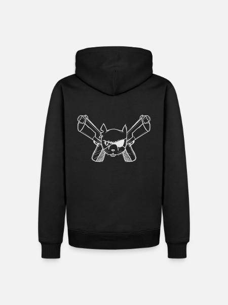 squirrel with a gun - Men’s Premium Organic Hoodie - black