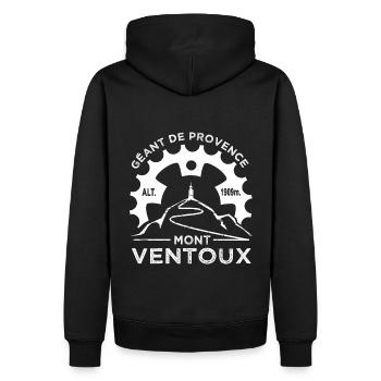 cycliste Mont Ventoux fierté sport vélo - Sweat à capuche Premium bio Homme - noir - Dos - Nico (187cm)
