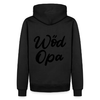 Wöd Opa Österreich Oma tolle Oma beste Oma - Männer Premium Bio Hoodie - Schwarz - Hinten - Nico (187cm)