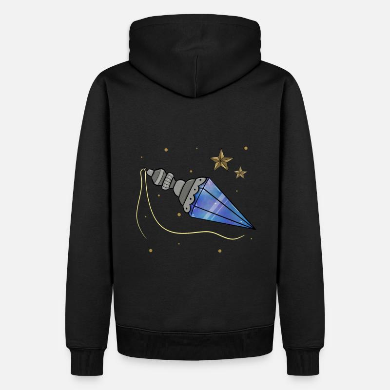 Pendule - Sweat à capuche Premium bio Homme - noir