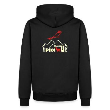 Machu Picchu Pérou cadeau de voyage - Sweat à capuche Premium bio Homme - noir - Dos - Nico (187cm)
