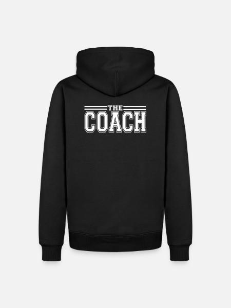the coach - Men’s Premium Organic Hoodie - black