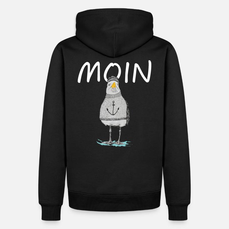 MOIN - MÖVE - Männer Premium Bio Hoodie - Schwarz