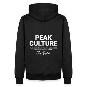 Haute culture - Sweat à capuche Premium bio Homme - noir - Dos - Nico (187cm)