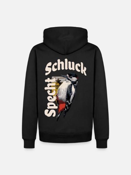 Schluckspecht - Männer Premium Bio Hoodie - Schwarz