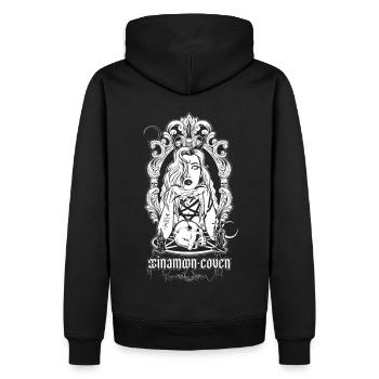 Spiegelmädchen - Männer Premium Bio Hoodie - Schwarz - Hinten - Nico (187cm)