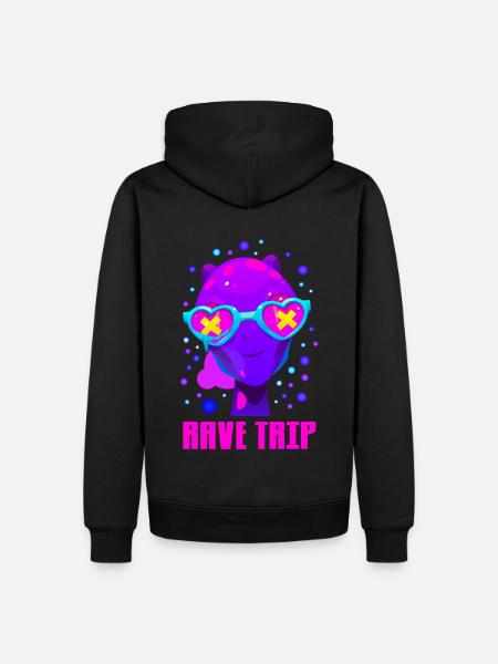 Rave Party - Männer Premium Bio Hoodie - Schwarz