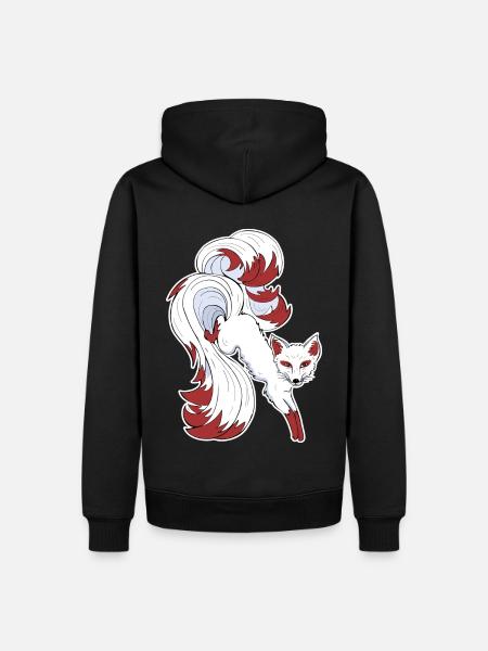 Nine-tailed fox - Men’s Premium Organic Hoodie - black