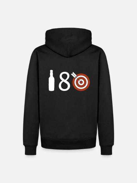 Dart - Männer Premium Bio Hoodie - Schwarz