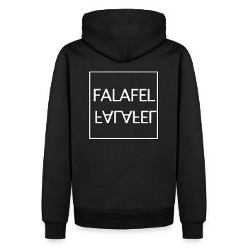 Falafel végétarien végétarien végétarien nourriture végétarienne - Sweat à capuche Premium bio Homme - noir - Dos - Nico (187cm)