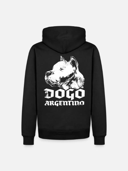 Dogo Argentino - Männer Premium Bio Hoodie - Schwarz