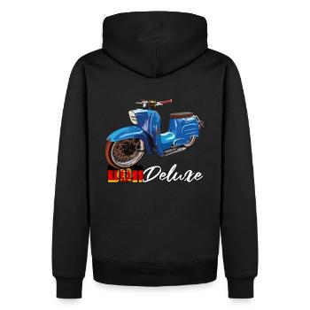 ddr deluxe kr51 - Men’s Premium Organic Hoodie - black - Back - Nico (187cm)