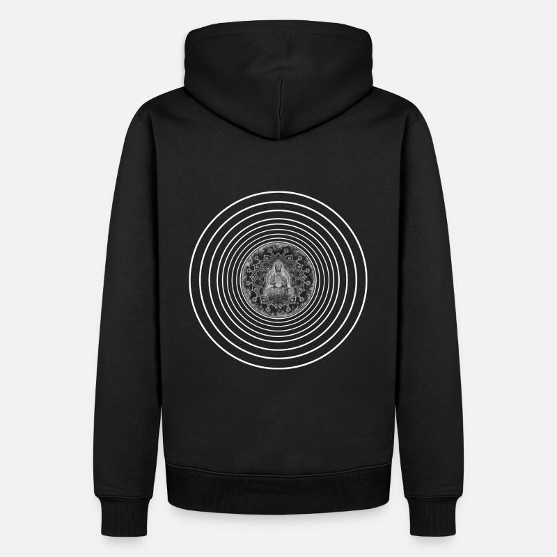Énergie de Bouddha - Sweat à capuche Premium bio Homme - noir