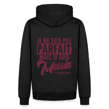Metz football metz foot supporter fier Messin - Sweat à capuche Premium bio Homme - noir - Dos - Nico (187cm)