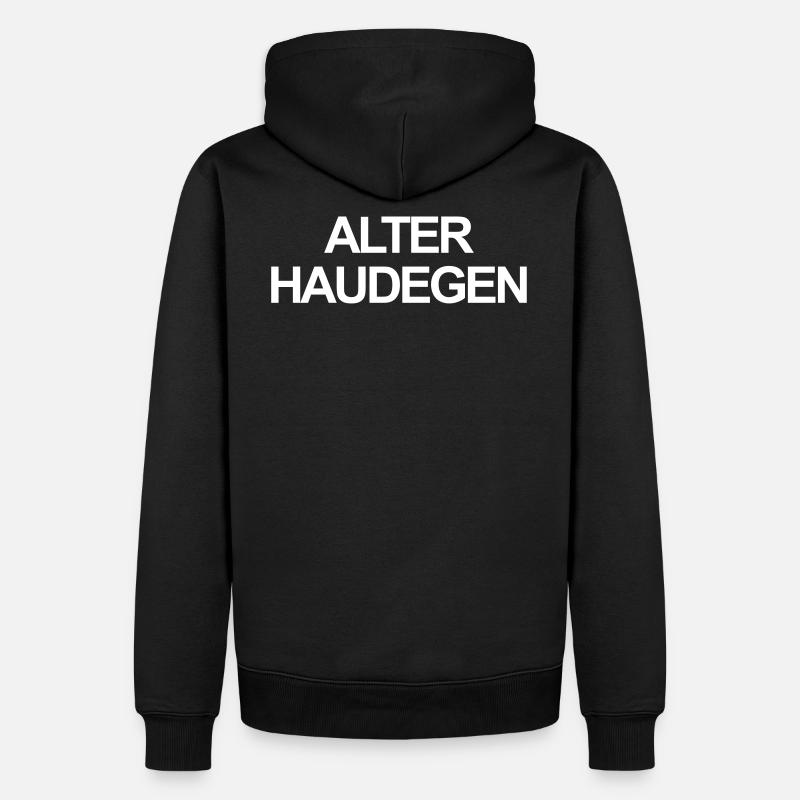 Alter Haudegen - Männer Premium Bio Hoodie - Schwarz