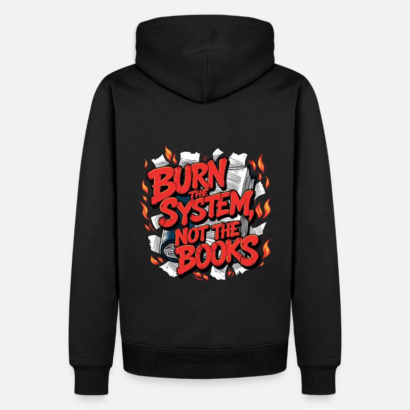 Brûler le système - Sweat à capuche Premium bio Homme - noir
