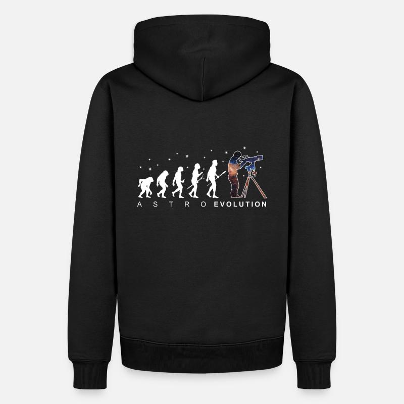 Astronomie Evolution Astrophotographie Cadeau - Sweat à capuche Premium bio Homme - noir