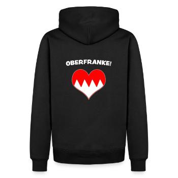 Haute-Franconie Franc français fränkisch fränggisch cadeau - Sweat à capuche Premium bio Homme - noir - Dos - Nico (187cm)