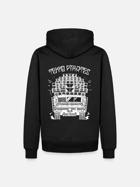 Free Tekno Pirates - Sweat à capuche Premium bio Homme - noir